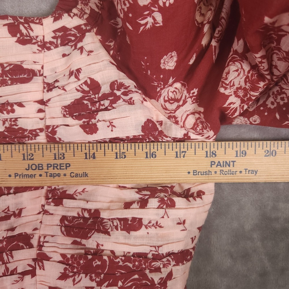 Anna Cate Aliana Maxi Dress Womens Size L Pink Floral Milkmaid Cottagecore NEW - Picture 11 of 13